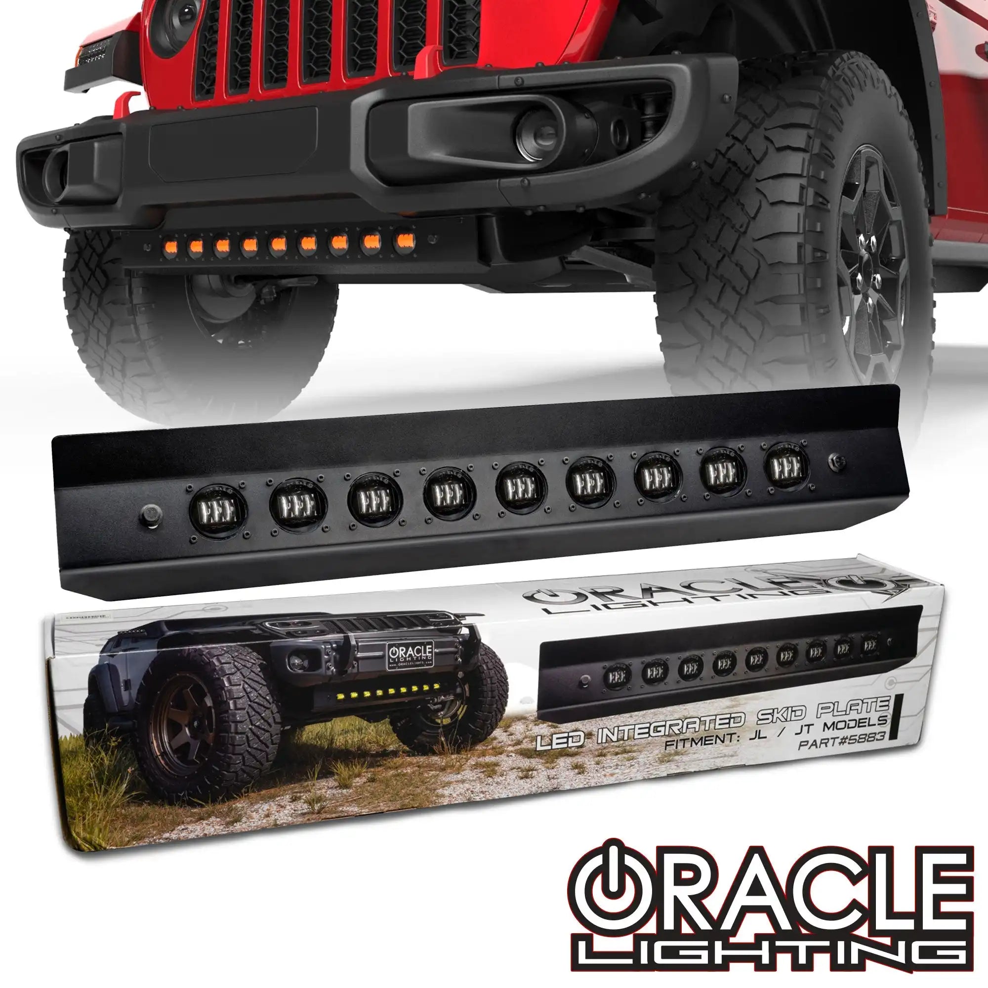 ORACLE Skid Plate with Integrated LED Emitters | Jeep Wrangler JL