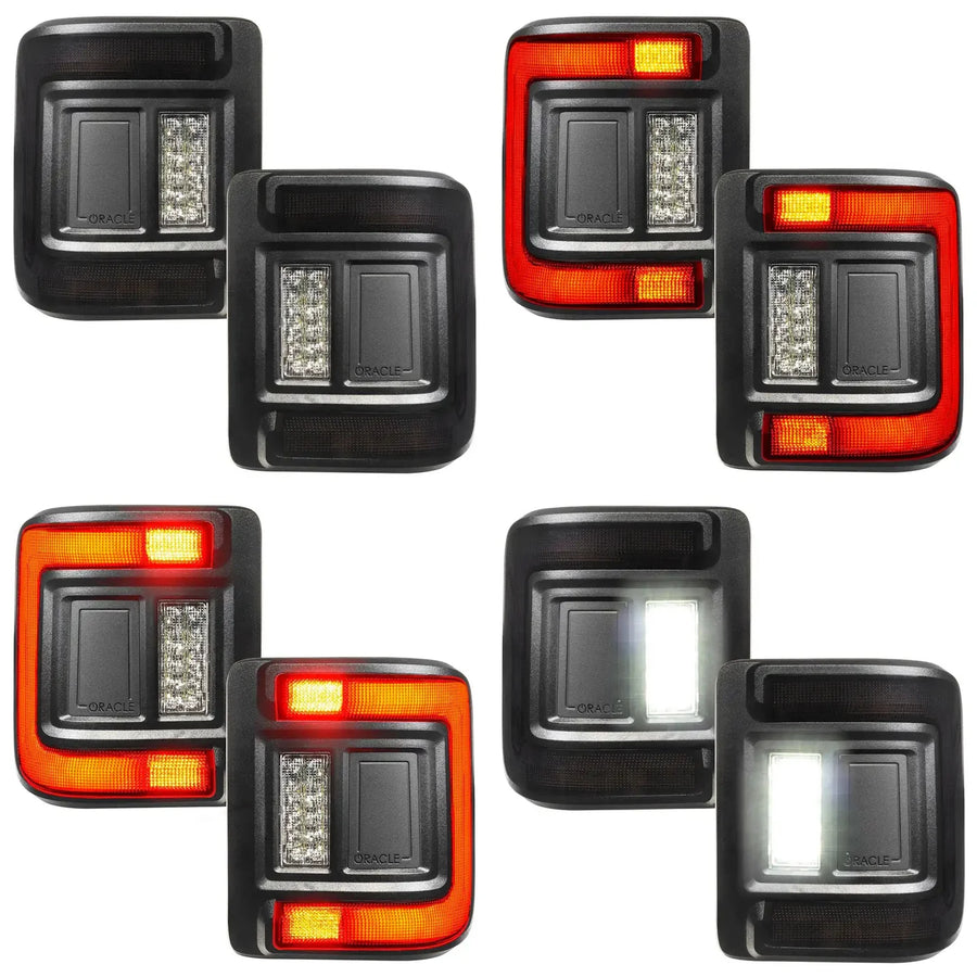 "Black Series" Flush Mount LED Tail Lights for Jeep Wrangler JL | ORACLE Outlet | GRADE C