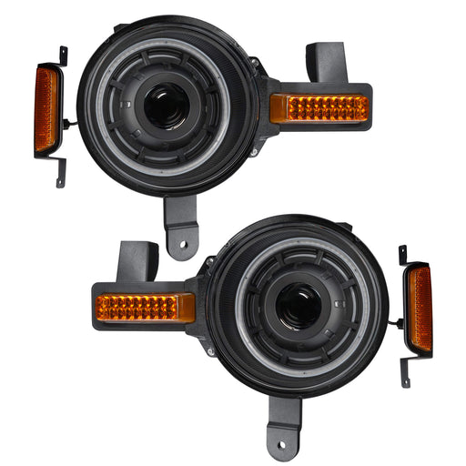 Product view of Oculus™ ColorSHIFT® Bi-LED Projector Headlights for 2021+ Ford Bronco turned off