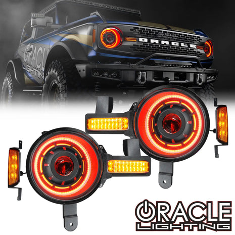 ORACLE Lighting Oculus™ ColorSHIFT® Bi-LED Projector Headlights for 2021+ Ford Bronco