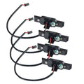 2024+ Jeep Wrangler JL/ Gladiator JT Pre-Runner Style LED Grill Light Kit - PRE-ORDER components with connectors and wires.