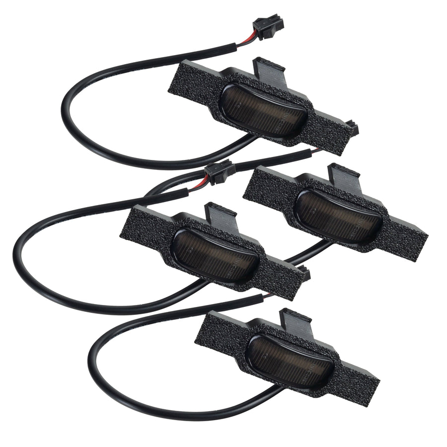 2024+ Jeep Wrangler JL/ Gladiator JT Pre-Runner Style LED Grill Light Kit - PRE-ORDER includes four LED lights with wiring.