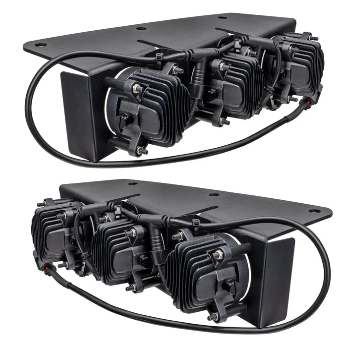 Rear view of Ford Bronco Triple LED Fog Light Kit.