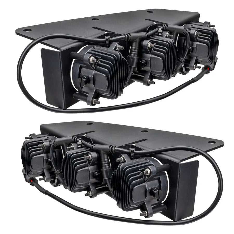 Rear view of Ford Bronco Triple LED Fog Light Kit.