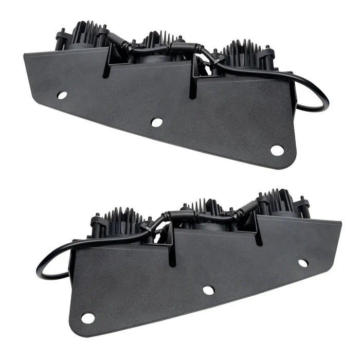 Top view of Ford Bronco Triple LED Fog Light Kit.