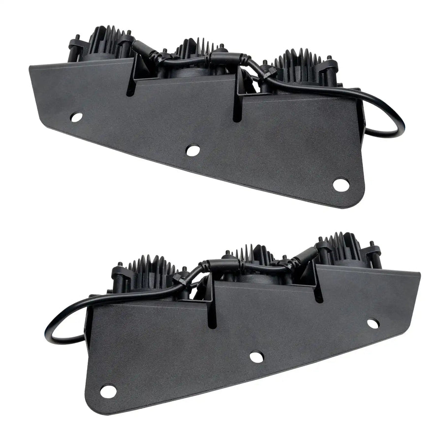 Top view of Ford Bronco Triple LED Fog Light Kit.