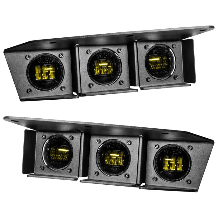 Front view of Ford Bronco Triple LED Fog Light Kit.