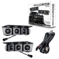 2021-2026 Ford Bronco Triple LED Fog Light Kit - Steel Modular Bumper | 90W