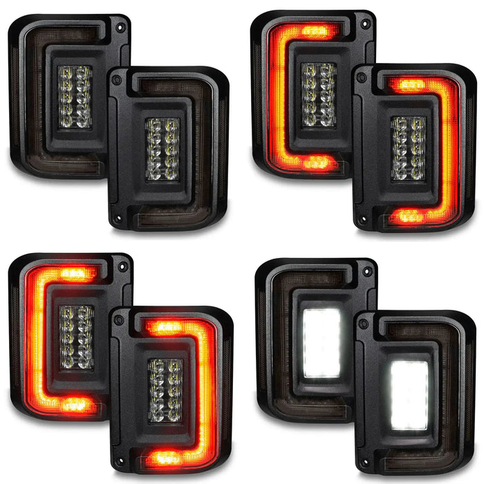 ORACLE Lighting "Black Series" Flush Mount LED Tail Lights for Jeep Wrangler JK | ORACLE Outlet | GRADE B