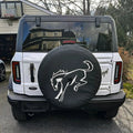 Rear view of a white Ford Bronco with Flush Style LED Tail Lights installed.