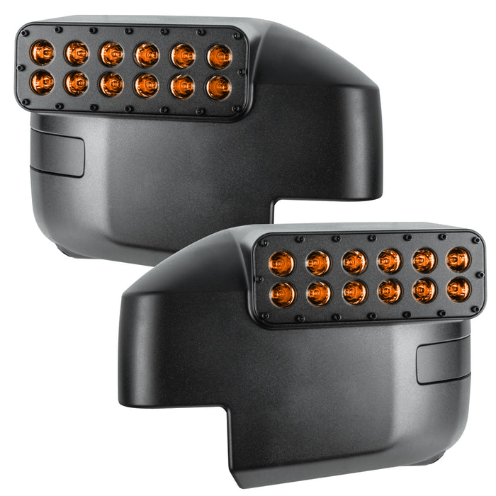 2021-2026 Ford Bronco LED Off-Road Side Mirrors - Peripheral Ditch Lights (2200+ Lumens)