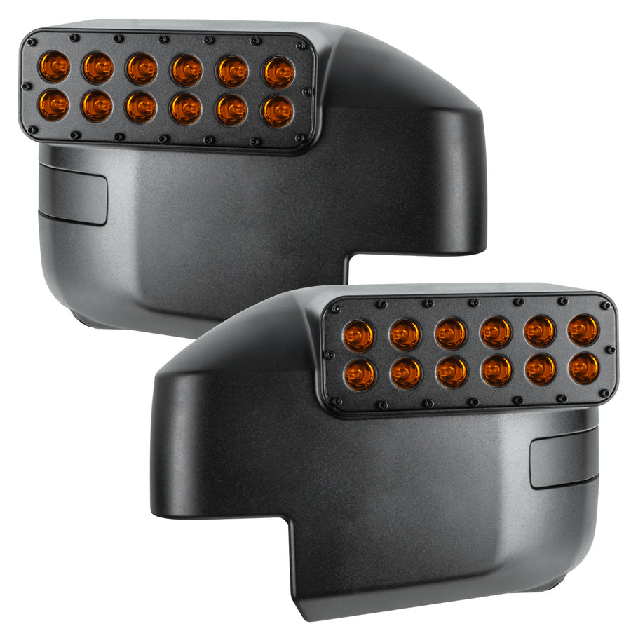 2021-2026 Ford Bronco LED Off-Road Side Mirrors - Peripheral Ditch Lights (2200+ Lumens)