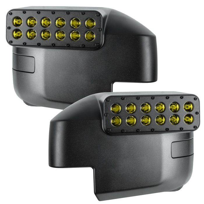 2021-2026 Ford Bronco LED Off-Road Side Mirrors - Peripheral Ditch Lights (2200+ Lumens)