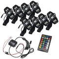 ColorSHIFT RGB+W Underbody Wheel Well Rock Light Kit with wiring and remote