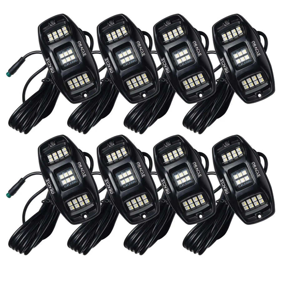 8 rock light pods
