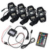 4 piece rock light kit with wiring hub and controller