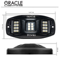 ColorSHIFT RGB+W Underbody Rock Light Kit - 230° Wide Angle Bluetooth Control