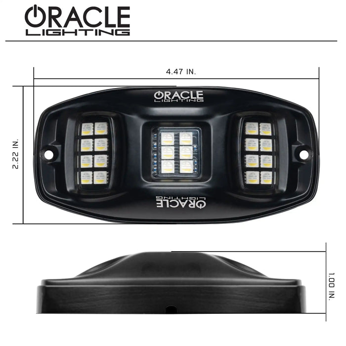 RGB+W Rock Lights 230° Wide Angle | Bluetooth Underbody LED Kit RGB+W Rock Lights 230° Wide Angle | Bluetooth Underbody LED Kit