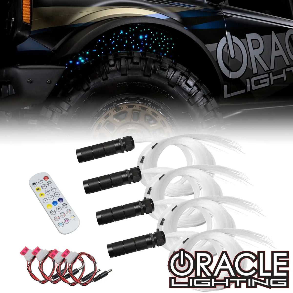ORACLE Lighting Fiber Optic Wheel Liner ColorSHIFT RGB+W Kit - 40W LED ...