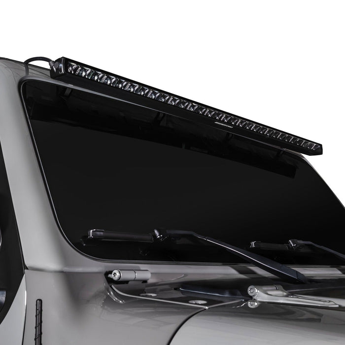 50" RFT lightbar installed on the roof of a Jeep.