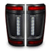 Front product view of Flush Style LED Tail Lights for 2021-2024 Ford F-150
