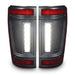 Front product view of Flush Style LED Tail Lights for 2021-2024 Ford F-150 with reverse lights on