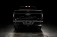 Straight rear view of black Ford F-150 with Flush Style LED Tail Lights installed