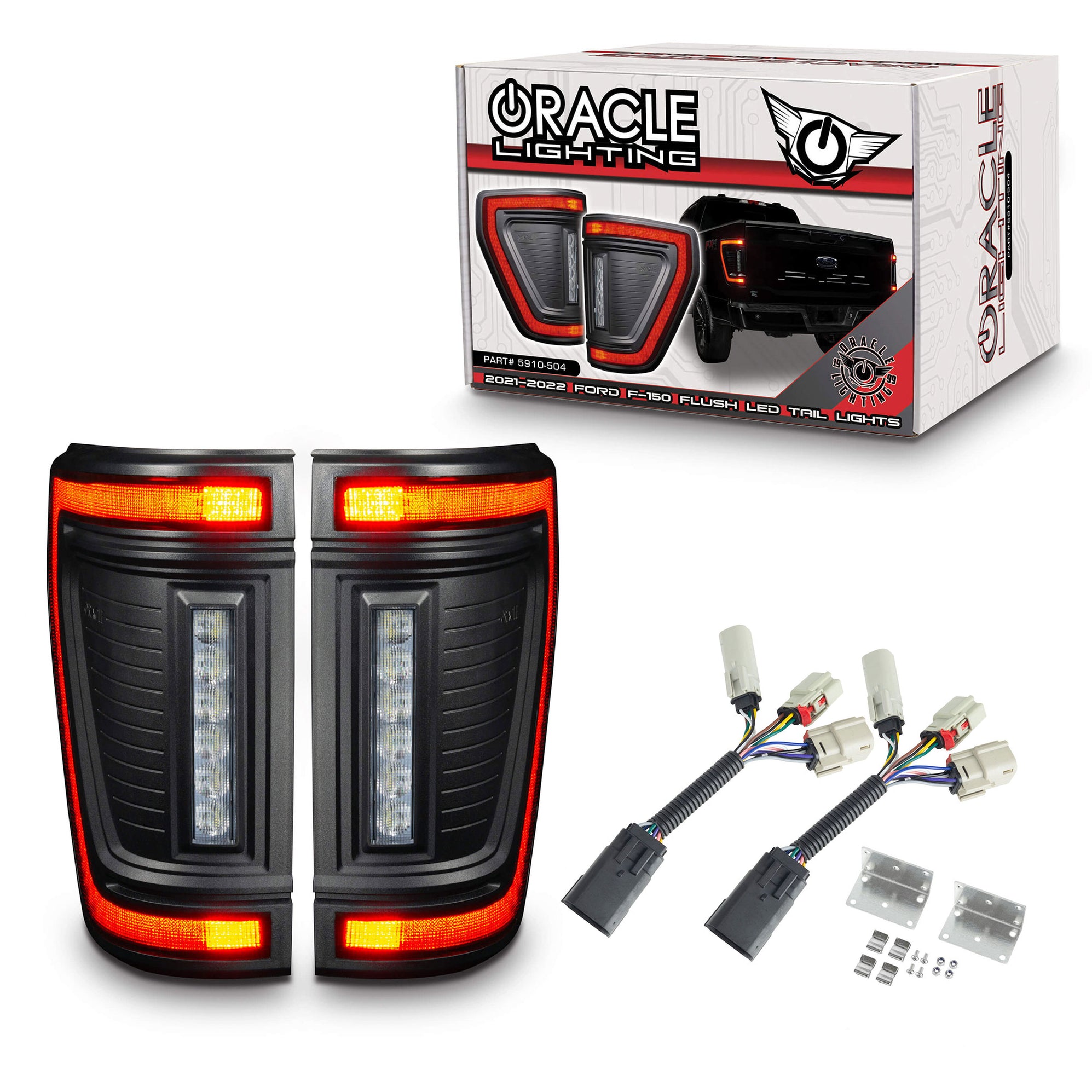 LED Tail Lights For 2021-2025 Ford F150 F-150 Brake Rear Lamps Dynamic w/BLIS