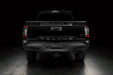 Rear view of black Toyota Tacoma with Flush Style LED Tail Lights installed