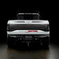 Rear view of white Ford Raptor with Tinted Flush Style LED Tail Lights installed