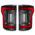 Front view of Flush Style LED Tail Lights for 2015-2020 Ford F-150