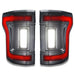 Front view of Flush Style LED Tail Lights for 2015-2020 Ford F-150 with reverse lights on