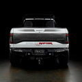 Rear view of white Ford Raptor with Flush Style LED Tail Lights installed