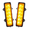 Dual Function Amber/White Reverse LED Modules for Ford Bronco Flush Tail Lights with amber LEDs.