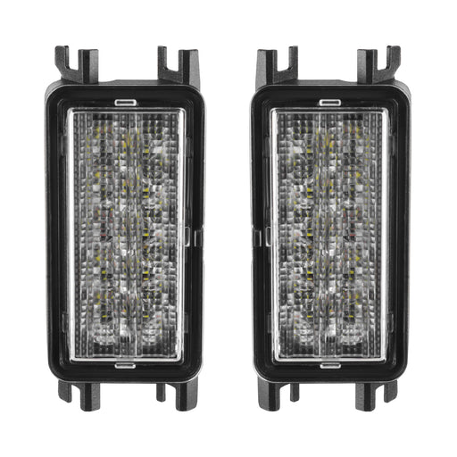 Front product view of Dual Function Amber/White Reverse LED Module for Jeep Wrangler JL Flush Tail Lights
