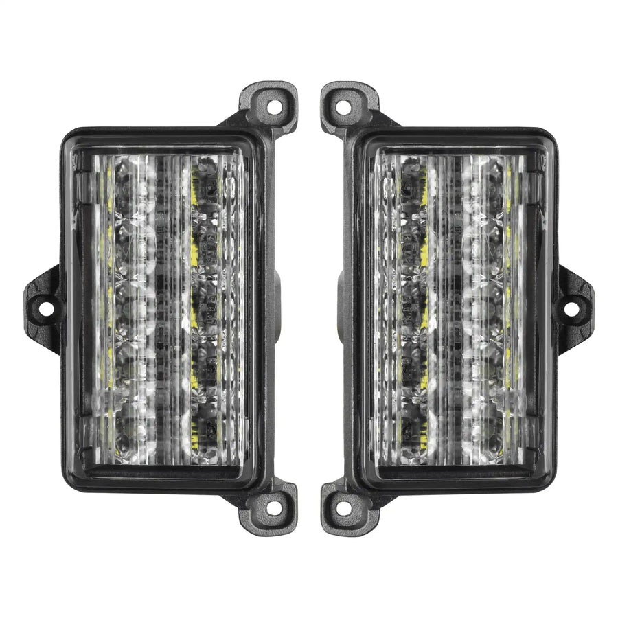 Front product view of Dual Function Amber/White Reverse LED Module for Jeep Gladiator JT Flush Tail Lights