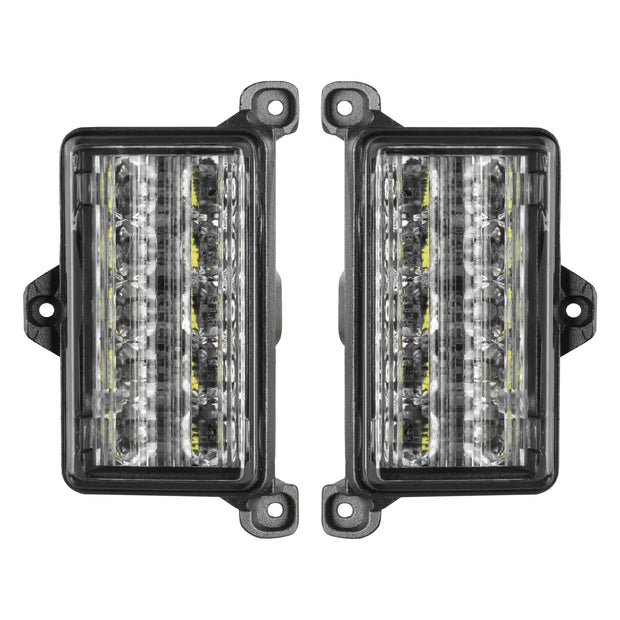 Front product view of Dual Function Amber/White Reverse LED Module for Jeep Gladiator JT Flush Tail Lights