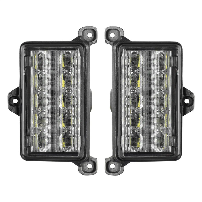 Front product view of Dual Function Amber/White Reverse LED Module for Jeep Gladiator JT Flush Tail Lights