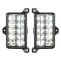 Front product view of Dual Function Amber/White Reverse LED Module for Jeep Gladiator JT Flush Tail Lights with white LEDs