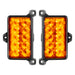 Front product view of Dual Function Amber/White Reverse LED Module for Jeep Gladiator JT Flush Tail Lights with amber LEDs