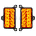 Front product view of Dual Function Amber/White Reverse LED Module for Jeep Gladiator JT Flush Tail Lights with amber LEDs