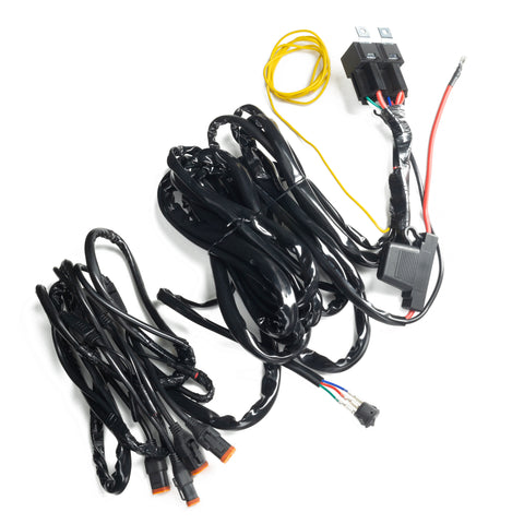ORACLE Lighting VEGA Series 7 Quad Wiring Harness with Dual 80A Relays and Switch