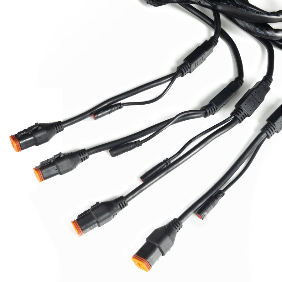 ORACLE Lighting VEGA Series 7 Quad Wiring Harness with Dual 80A Relays and Switch