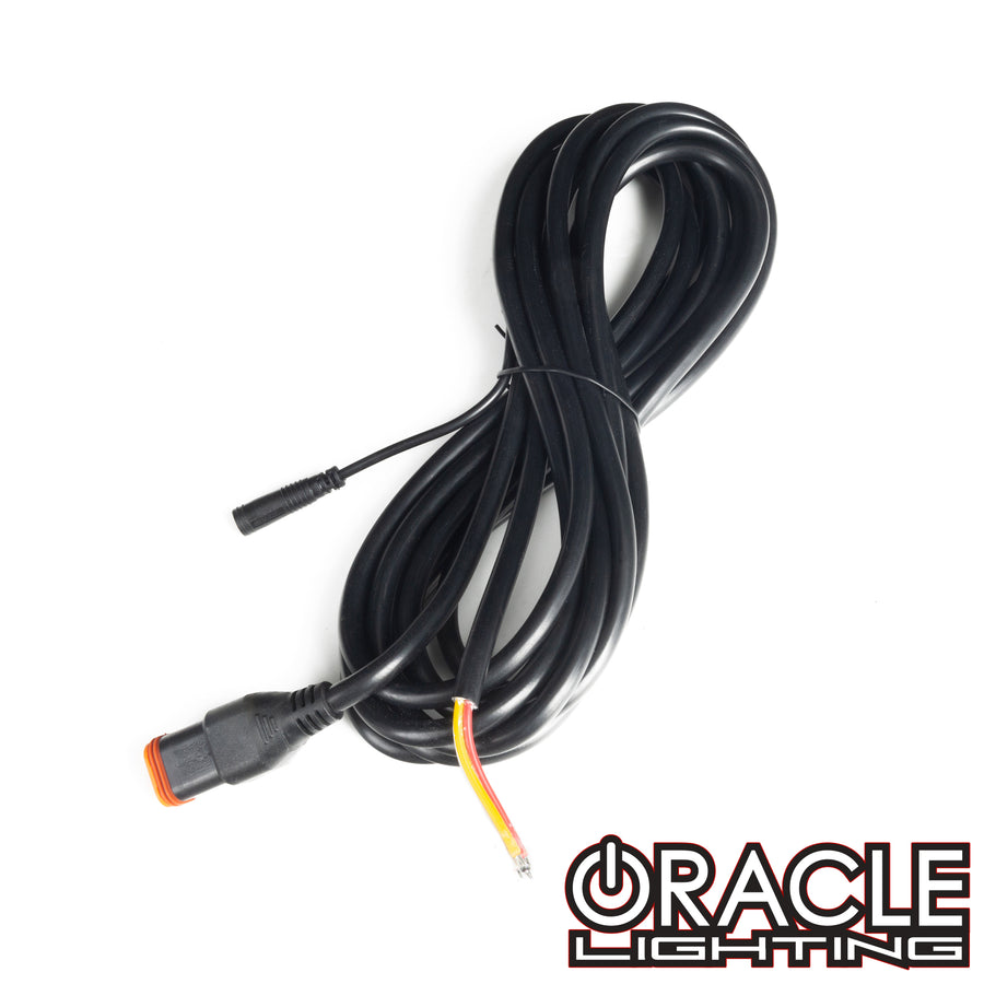 ORACLE Lighting VEGA Series 7 Single 15' Wiring Harness Deutsch DT06 4P Cable Assembly for AUX Switches