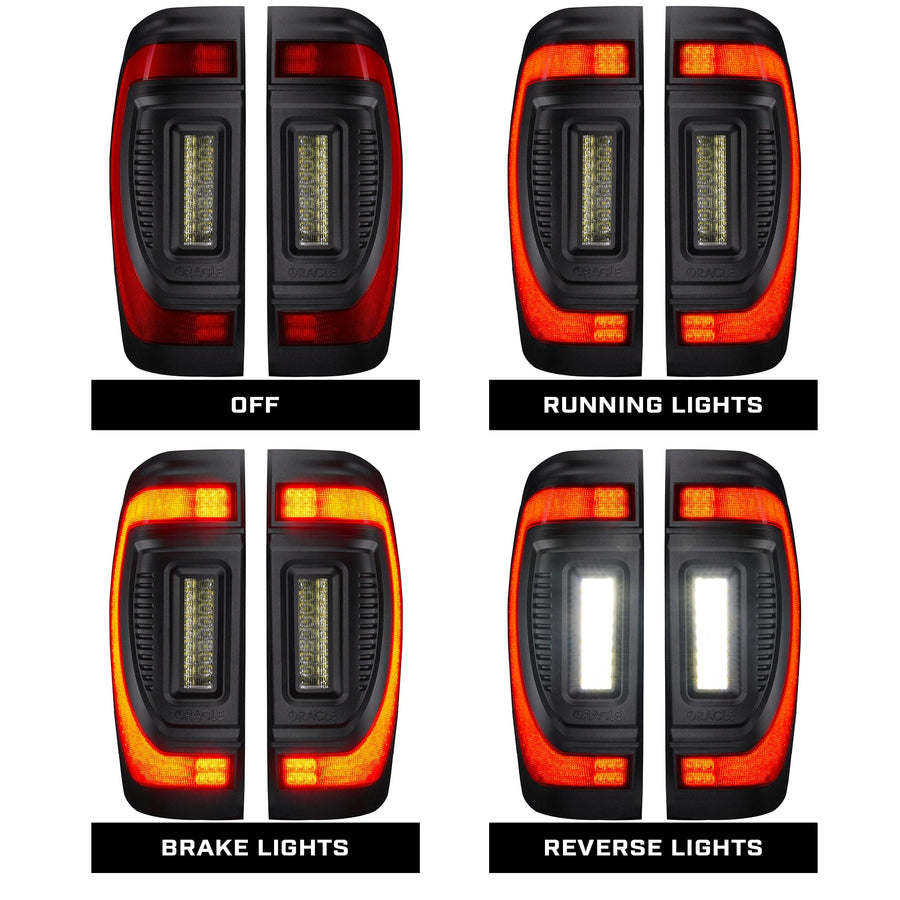 Flush Mount LED Tail Lights 2019-2026 GMC Sierra Sequential Turn Signals Halogen