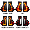 Flush Mount LED Tail Lights 2010-2023 Lexus GX460 Toyota Prado Sequential Lensless