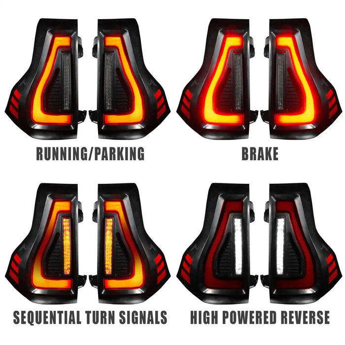 ORACLE Lighting Flush Lensless LED Tail Lights for 2010-2023 Lexus GX460 and Toyota Prado