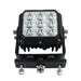 Square LED work light with multiple bulbs on a white background