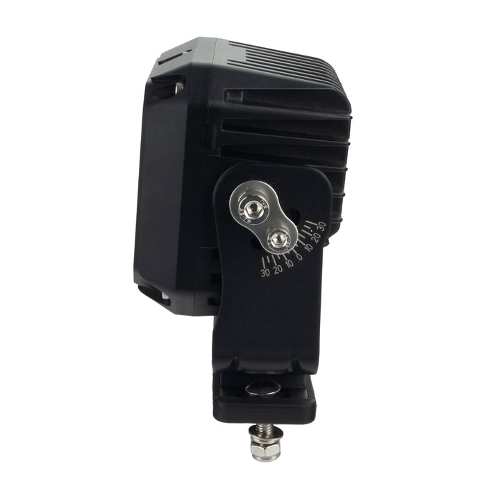 LES Aux light with adjustable settings on a white background