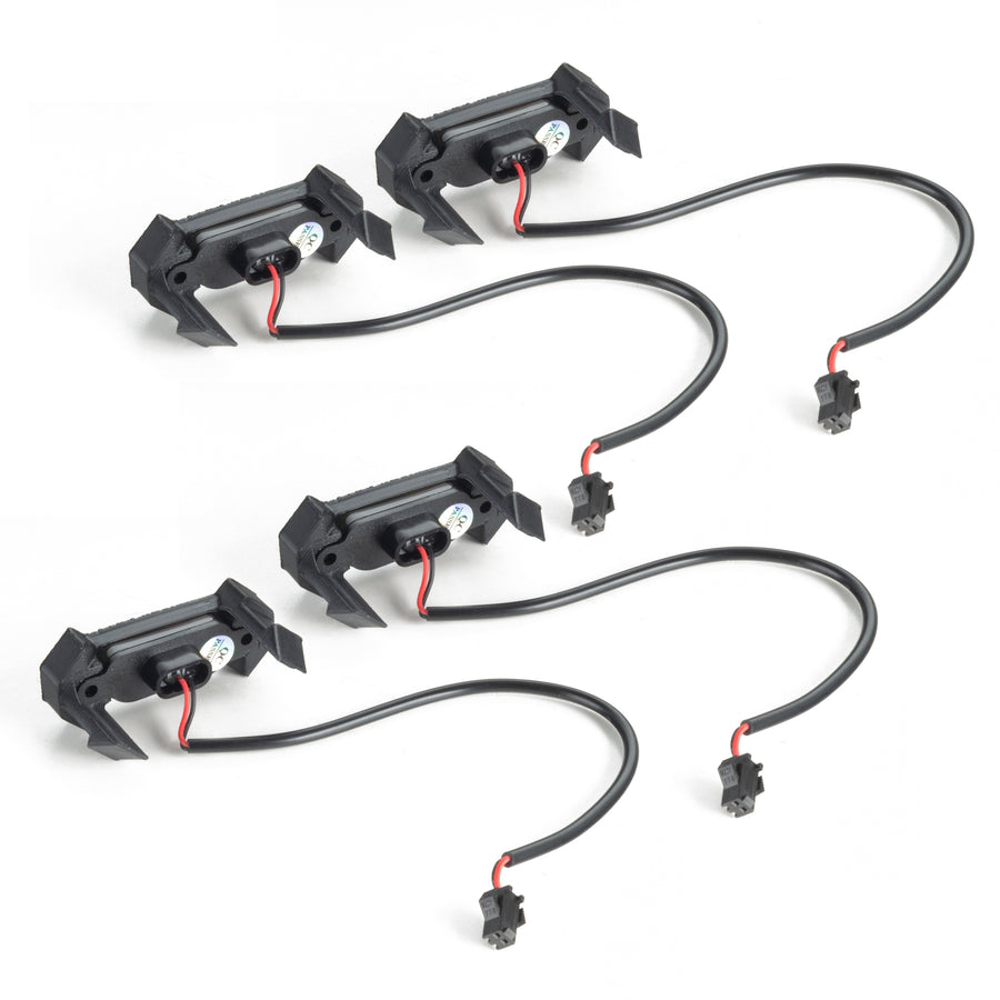 2016-2023 Gen 3 Toyota Tacoma TRD PRO Pre-Runner Style LED Grill Light Kit components with wires and connectors.